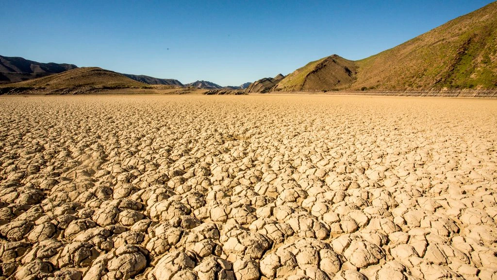 Drought-stricken landscape photographed for the 2023 climate series